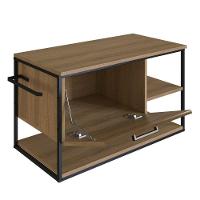 Gabinete Para Banheiro Industrial Suspenso Com Porta Basculante Mel - 5