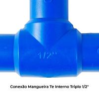 Tee 1/2" Conexão De Mangueira Triplo - 2