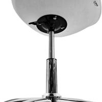 Cadeira Secretária Com Base Giratória Estofada ícaro Branco - 7