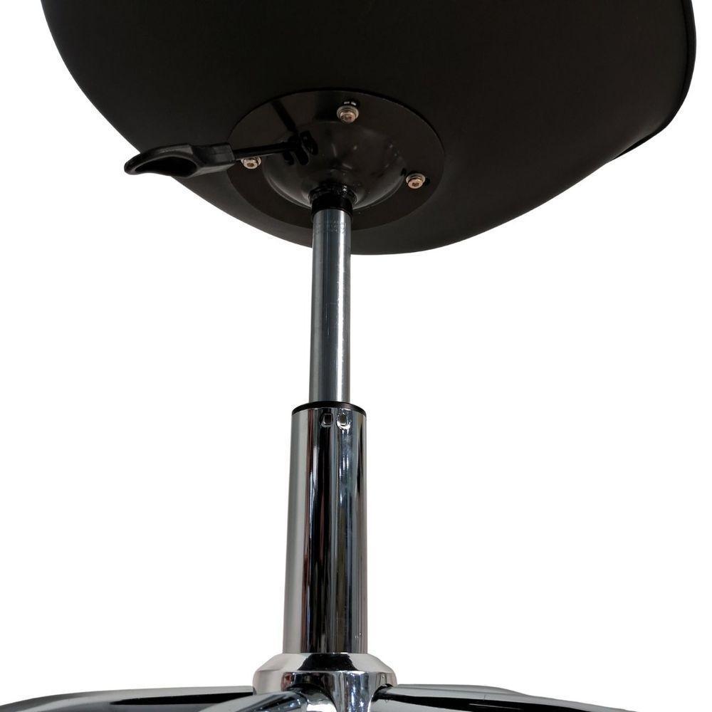 Cadeira Secretária Com Base Giratória Estofada ícaro Preto - 7