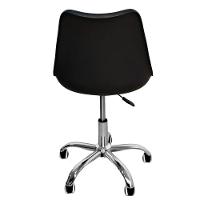 Cadeira Secretária Com Base Giratória Estofada ícaro Preto
