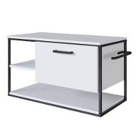 Gabinete Para Banheiro Industrial Suspenso Com Porta Basculante Branco