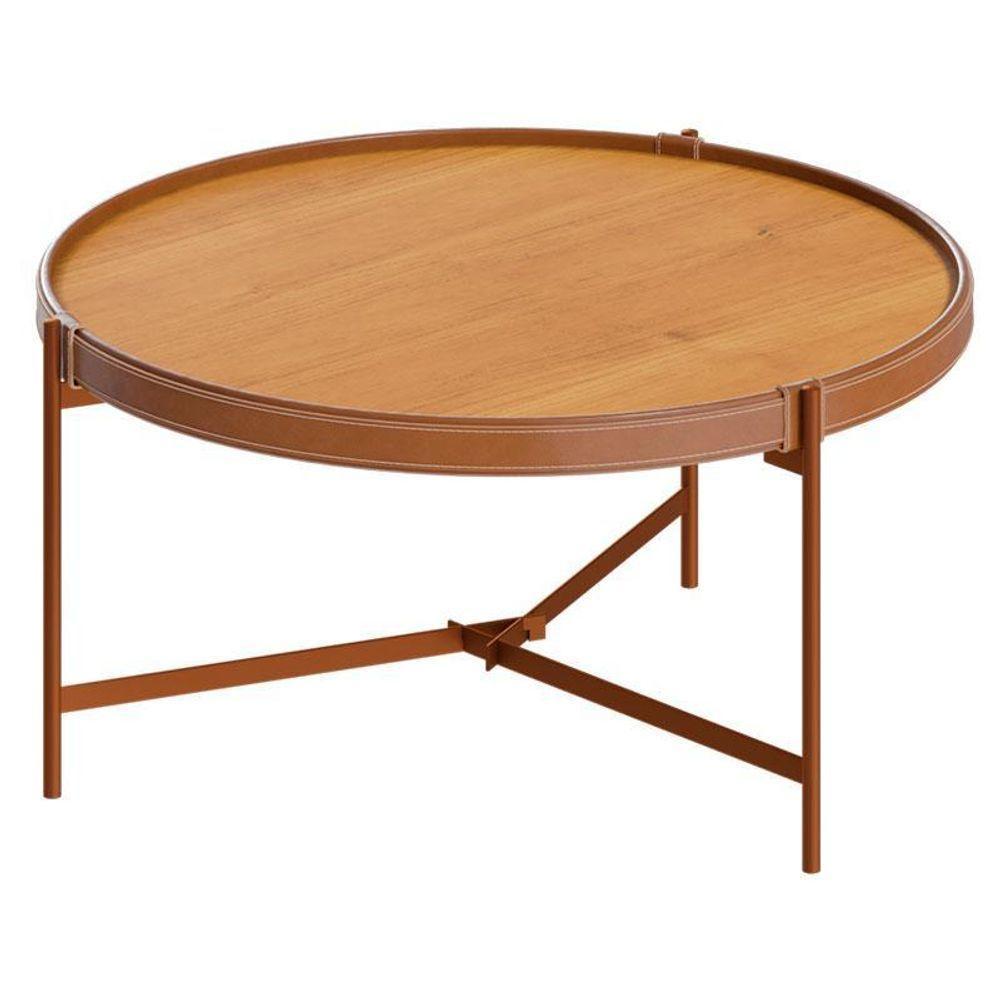 Mesa De Centro Aqua Pequena Nature Cobre - Imcal - 1