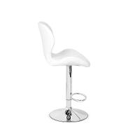 Banqueta Slim Couro Pu Regulagem de Altura Branca - 2