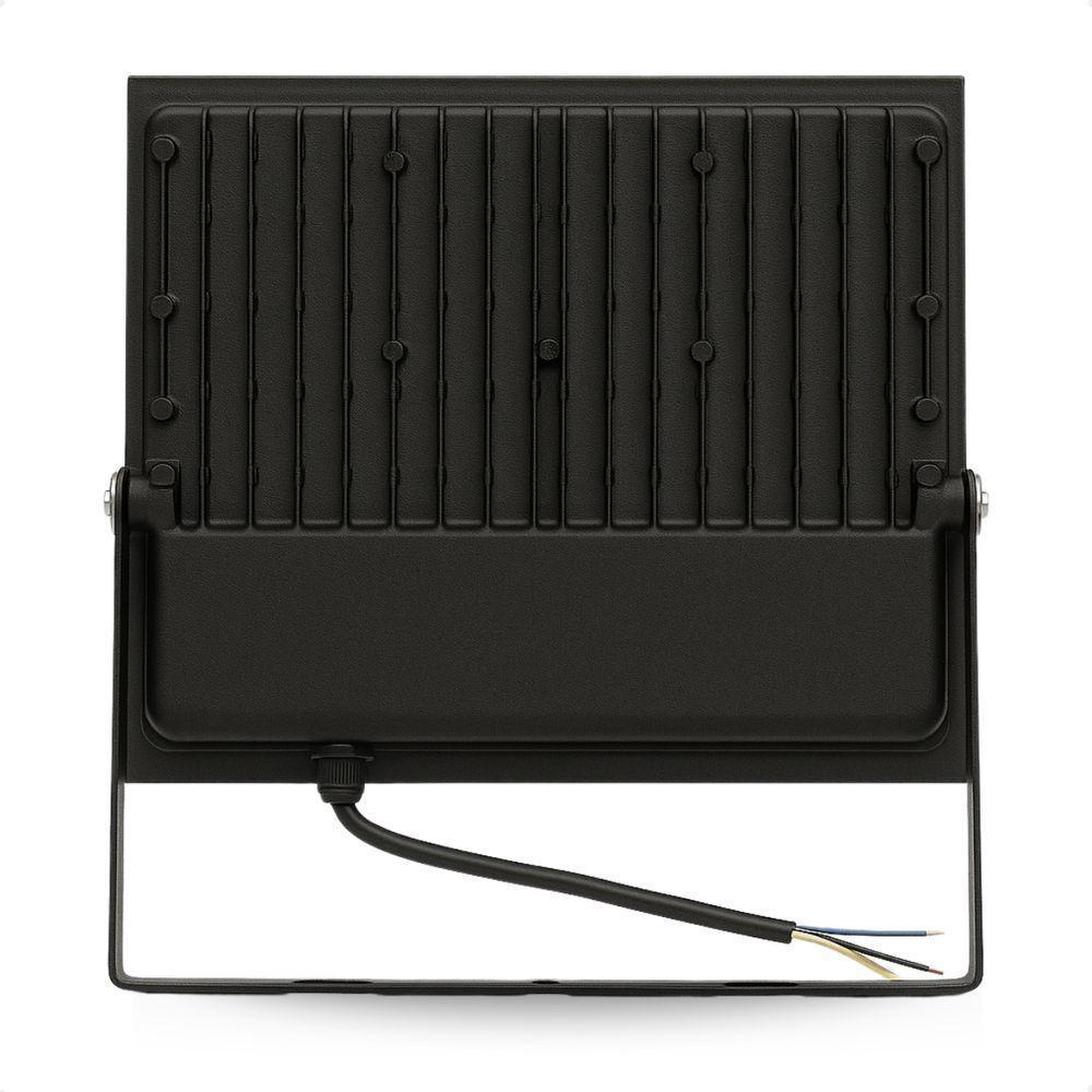 Kit 6 Refletor Holofote De Led 100w Branco Frio 6500k Preto 110/220v - 5