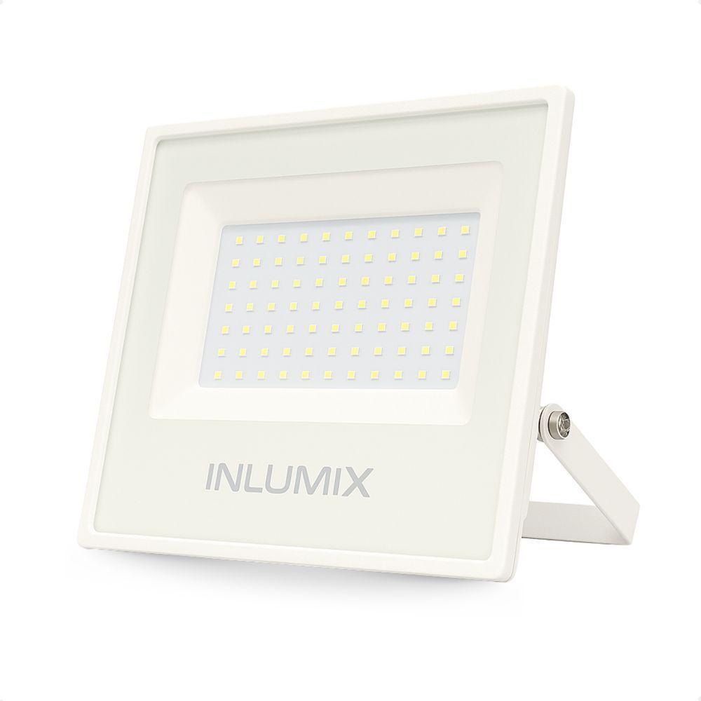 Kit 4 Refletor Holofote De Led 50w Branco Frio 6500k Branco 110/220v - 4