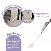 Mop Simplo Spray Flexivel Com Gatilho E Esfregão De Microfibras