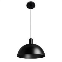 Lustre Pendente Blumenau Bia Meia Lua E27 Bivolt Preto - 2