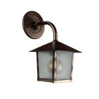 Arandela Colonial Nina Quadrada Vidro Pontilhado E27 Bivolt Cobre - 1