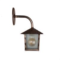 Arandela Colonial Nina Quadrada Vidro Pontilhado E27 Bivolt Cobre - 3