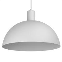 Lustre Pendente Blumenau Bia Meia Lua E27 Bivolt Branco - 5