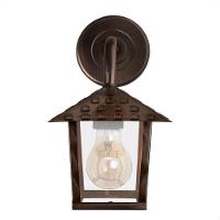 Kit 2 Arandela Colonial Nina Quadrada Vidro Liso E27 Bivolt Cobre - 2