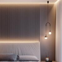 Lustre Pendente Blumenau Macadâmia Duplo G9 Bivolt Preto - 2