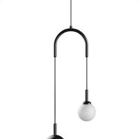 Lustre Pendente Blumenau Macadâmia Duplo G9 Bivolt Preto - 6