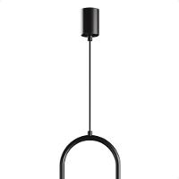 Lustre Pendente Blumenau Macadâmia Duplo G9 Bivolt Preto - 7