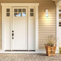 Kit 2 Arandela Colonial Quadrada Vidro Pontilhado E27 Bivolt Branco