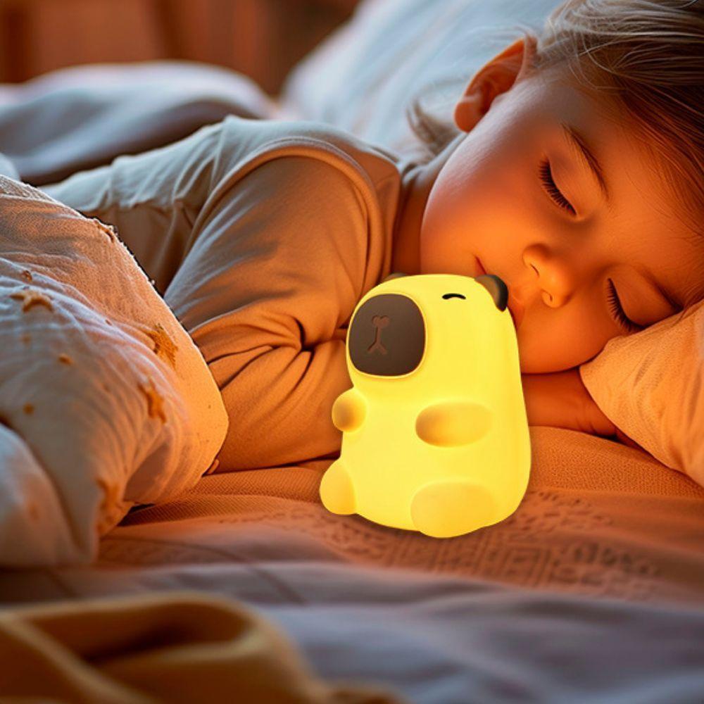 Luminária Abajur Taschibra Touch Soft Led Capybara Rgb Recarregável - 4