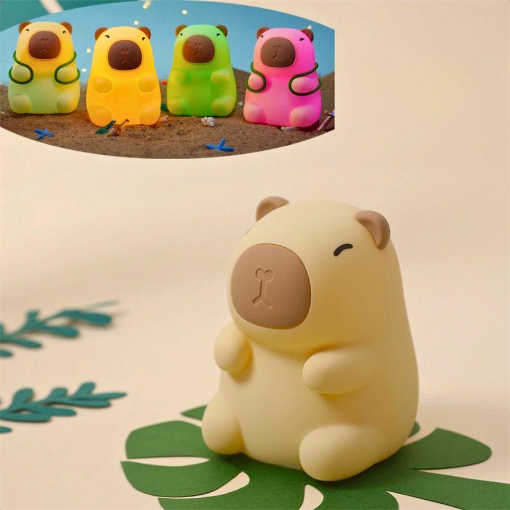 Luminária Abajur Taschibra Touch Soft Led Capybara Rgb Recarregável - 5