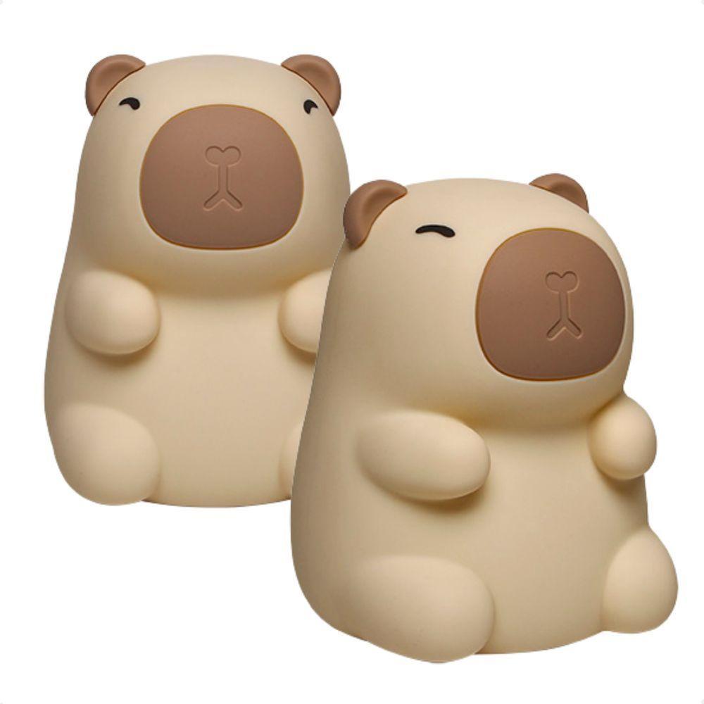 Luminária Abajur Taschibra Touch Soft Led Capybara Rgb Recarregável - 9