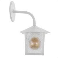 Kit 4 Arandela Colonial Nina Quadrada Vidro Pontilhado E27 Bivolt Branco - 2