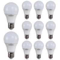 Kit 10 Lâmpadas Led Bulbo A60 15w E27 Bivolt 3000k Quente - 1