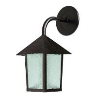 Kit 4 Arandela Colonial Quadrada Vidro Pontilhado E27 Bivolt Preto - 1