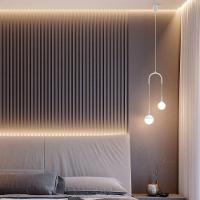 Lustre Pendente Blumenau Macadâmia Duplo G9 Bivolt Branco - 2