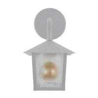 Kit 2 Arandela Colonial Nina Quadrada Vidro Pontilhado E27 Bivolt Branco - 2