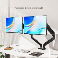 Suporte Duplo Para Monitor 17 A 32 Articulado Pistão A Gás - Fitter F16 - 2