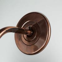 Kit 4 Arandela Colonial Nina Quadrada Vidro Pontilhado E27 Bivolt Cobre - 5