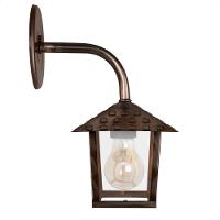 Kit 4 Arandela Colonial Nina Quadrada Vidro Liso E27 Bivolt Cobre - 3