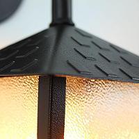 Kit 2 Arandela Colonial Nina Quadrada Vidro Pontilhado E27 Bivolt Preto - 6