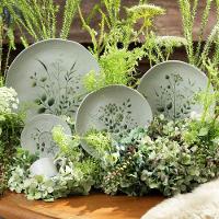 Prato Raso Em Cerâmica Orgânico Ammi 26,5cm Porto Brasil - 3