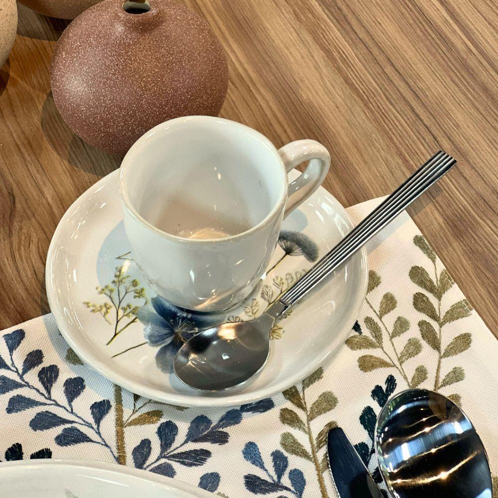 Xícara Para Café Com Pires Em Cerâmica Bio Bella 120ml Porto Brasil - 7