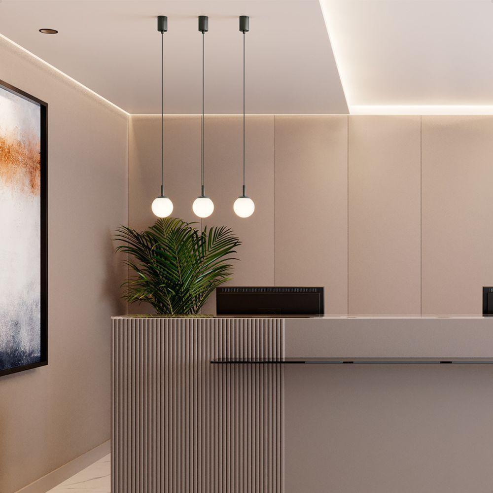 Lustre Pendente Blumenau Macadâmia G9 Bivolt Preto - 2