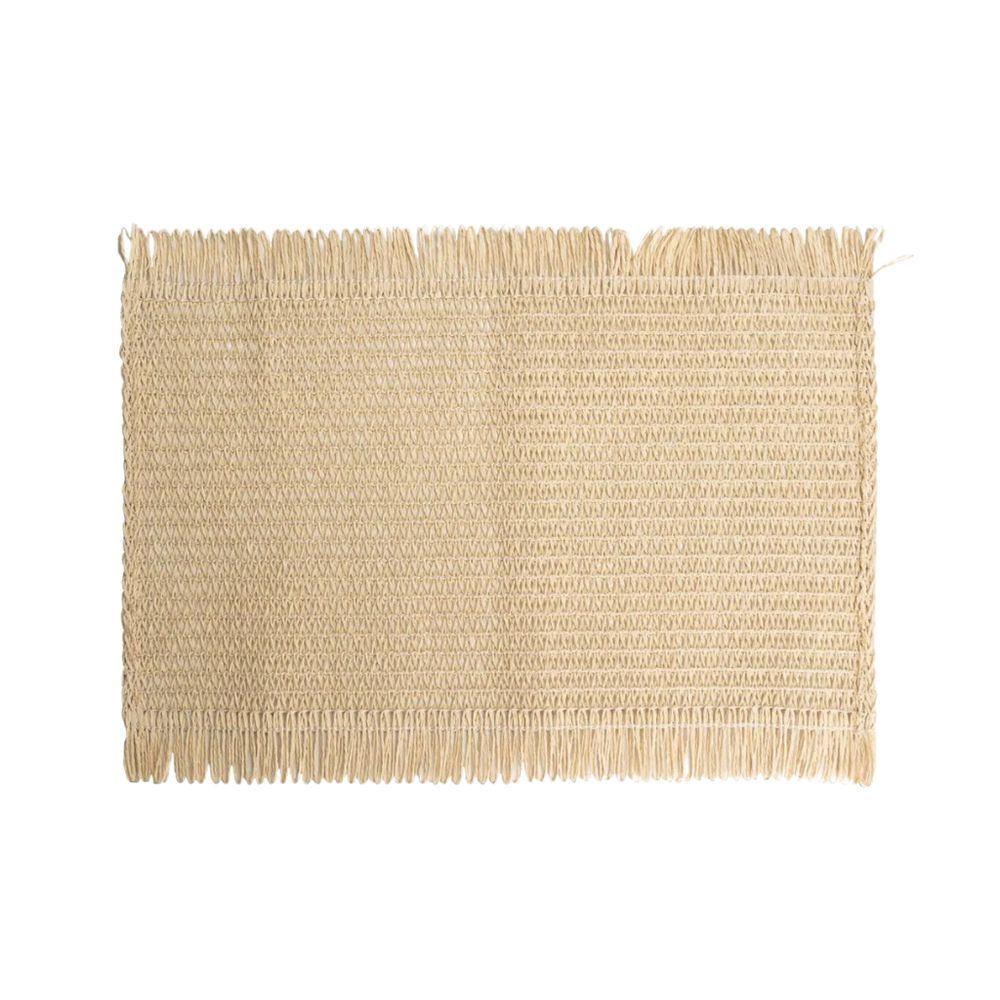 Lugar Americano Retangular Em Papel Bege 43,5x30cm Wolff - 1