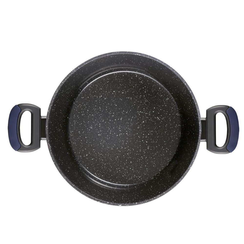 Caçarola Rasa Em Alumínio Com Revestimento Cerâmico Antiaderente Indução Everyday 4,2l Oxford Azul - 3