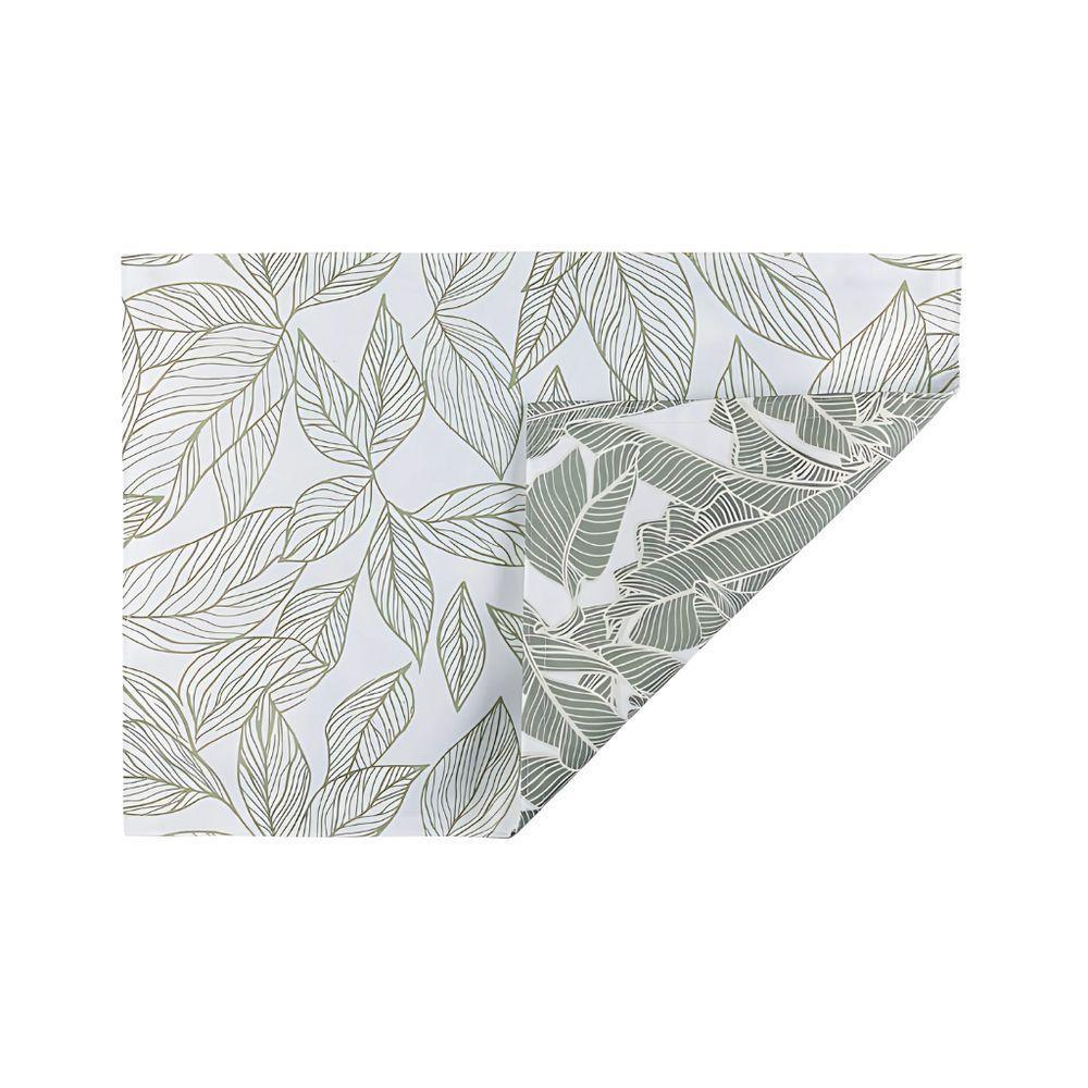 Lugar Americano Retangular Impermeável Acqua 50x35cm Auguri Casa Folha De Bananeira - 1