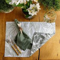 Lugar Americano Retangular Impermeável Acqua 50x35cm Auguri Casa Folha De Bananeira - 2