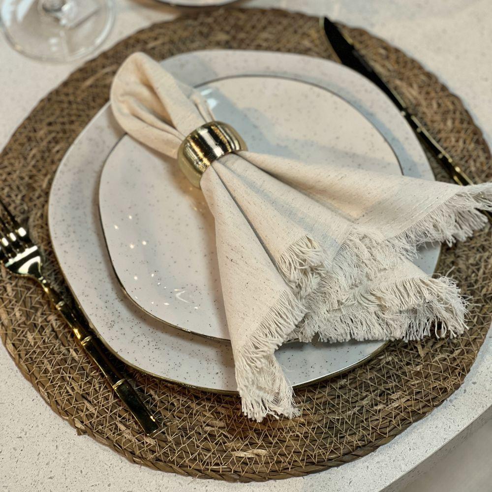 Lugar Americano Redondo Em Fibra Natural 37cm Wolff - 2