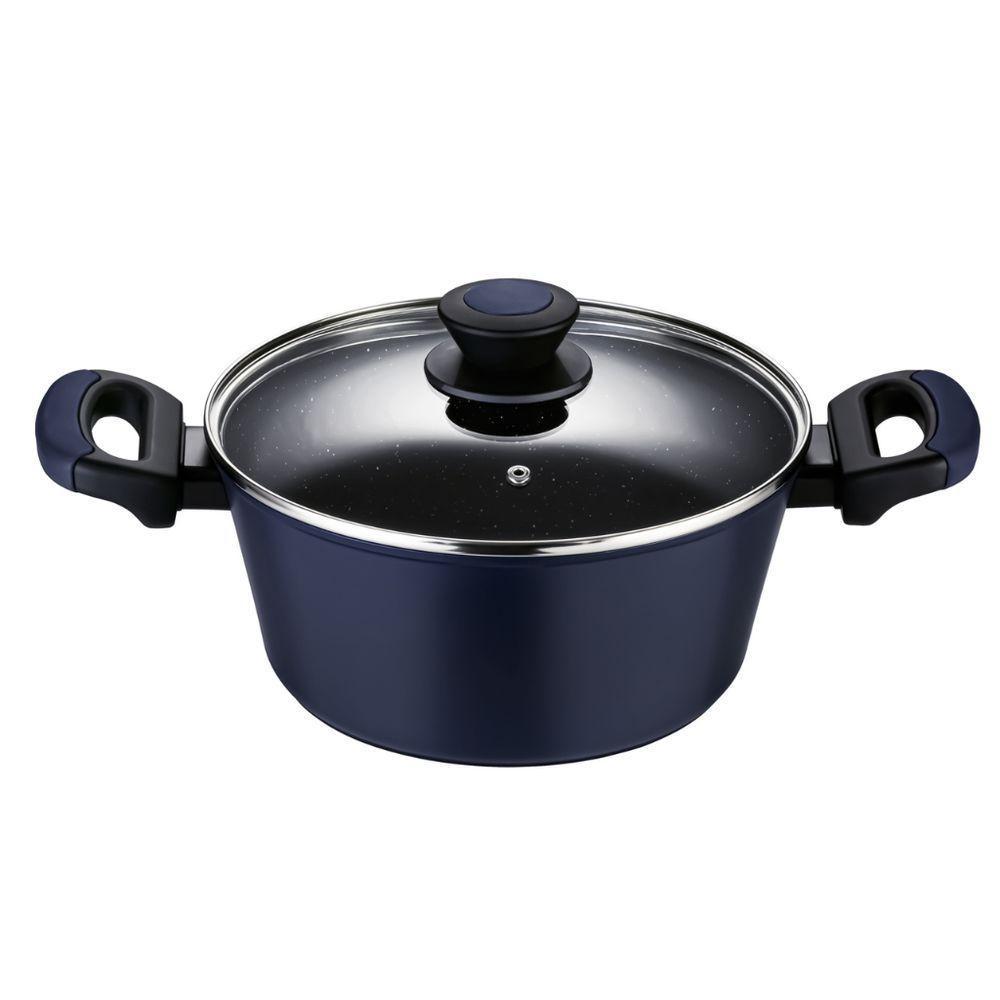 Caçarola Em Alumínio Com Revestimento Cerâmico Antiaderente Indução Everyday 6,7l Oxford Azul - 2