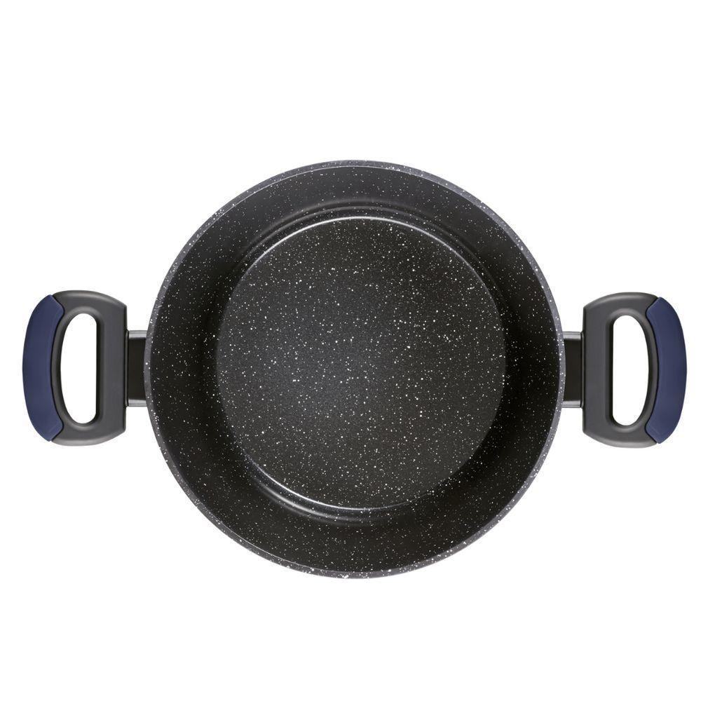 Caçarola Em Alumínio Com Revestimento Cerâmico Antiaderente Indução Everyday 6,7l Oxford Azul - 3