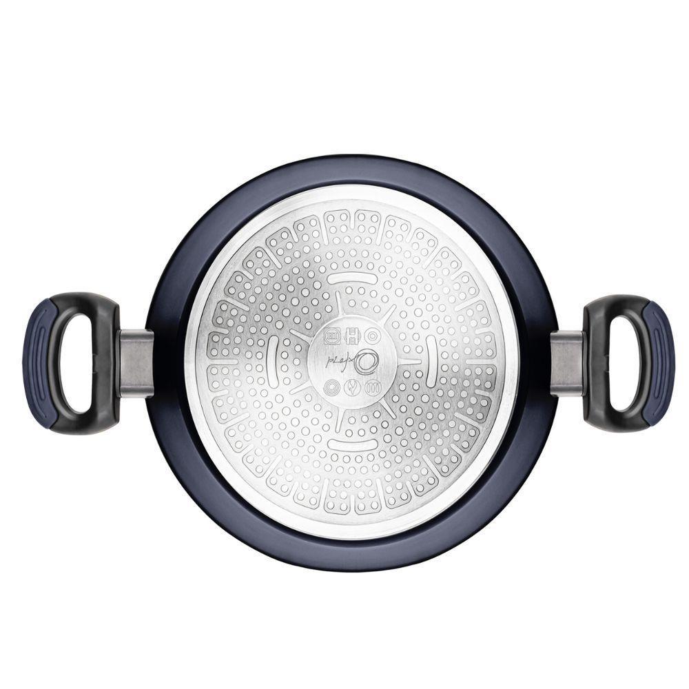 Caçarola Em Alumínio Com Revestimento Cerâmico Antiaderente Indução Everyday 6,7l Oxford Azul - 4