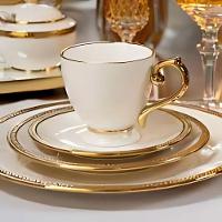 Conjunto De Xícaras Para Chá Com Pires Em Porcelana Paddy Com 12 Peças 200ml Wolff - 2