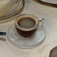 Conjunto De Xícaras Para Café Com Pires Em Cristal Imperatriz Com 8 Peças 110ml Wolff