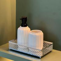 Conjunto Para Banheiro Em Cerâmica Pumpkin Com 2 Peças Wolff Branco - 2