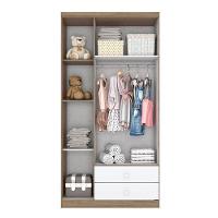 Quarto De Bebê Pique-esconde Com Berço Bala De Menta Rústico Branco - Henn - 3