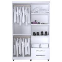 Quarto De Bebê Louise 4 Portas Com Berço Doce Sonho 100 Rodízio Branco Brilho - Ajl - 3