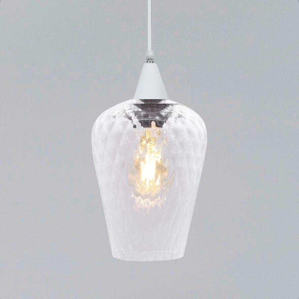 Lustre Pendente Taschibra Monalisa G Boreal Transparente E27 Bivolt Branco - 2
