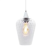 Lustre Pendente Taschibra Monalisa G Boreal Transparente E27 Bivolt Branco - 3